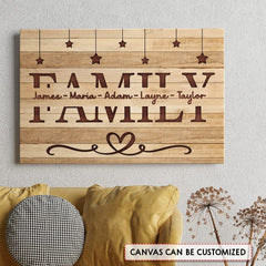 Personalized Family Canvas Customize Family Members Name