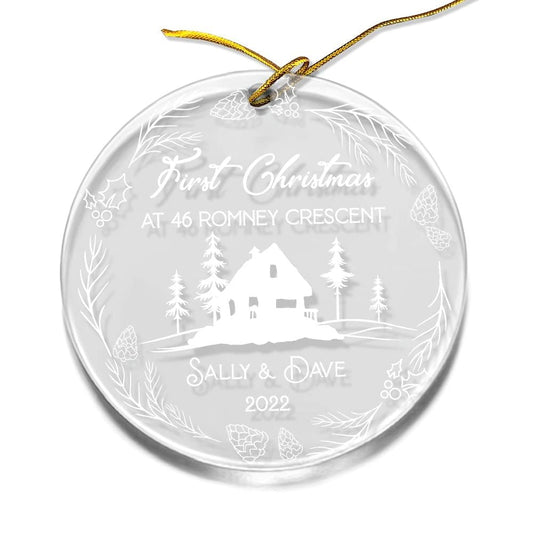 Personalized First Christmas Ornament Customized New Home
