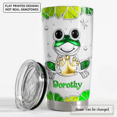 Personalized Frog Tumbler Cute Drinking Cup Jewelry Style Best Gift