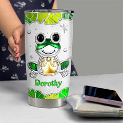 Personalized Frog Tumbler Cute Drinking Cup Jewelry Style Best Gift