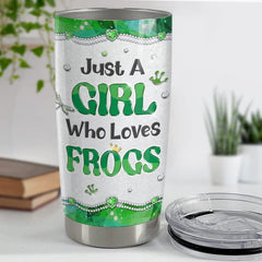 Personalized Frog Tumbler Jewelry Style Girl Loves Frogs Best Gift