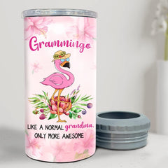 Personalized Grandma Can Cooler Flamingo Grammingo More Awesome
