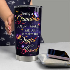Personalized Grandma Tumbler Butterfly Faith Style For Nana Gift