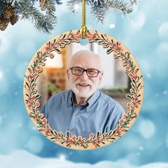 Personalized Grandpa Memorial Ornament Custom Photo