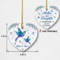 Personalized Hummingbird Ornament Jewelry Style Mom & Daughter