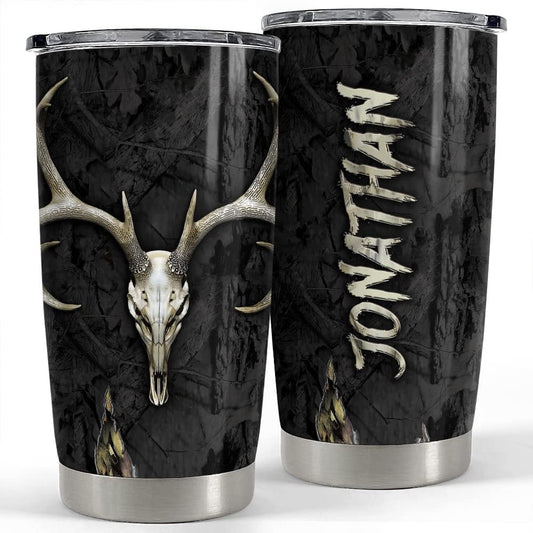 Personalized Hunting Tumbler Deer Skull Camouflage For Hunting Lover