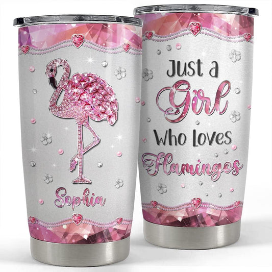 Personalized Jewelry Style Flamingo Tumbler Love Flamingos For Lover