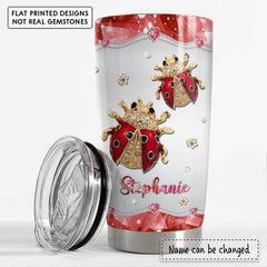 Personalized Ladybug Tumbler Jewelry Style Ladybugs Lover Animal Lover
