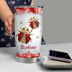 Personalized Ladybug Tumbler Jewelry Style Ladybugs Lover Animal Lover