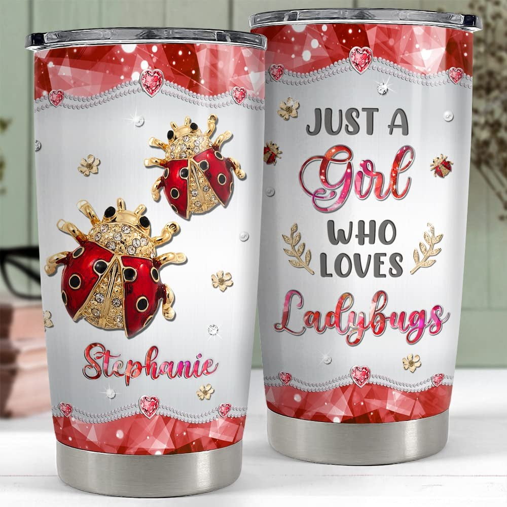 Personalized Ladybug Tumbler Jewelry Style Ladybugs Lover Animal Lover