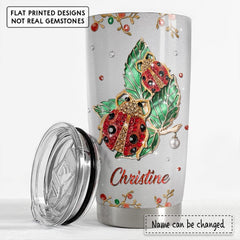 Personalized Ladybug Tumbler Jewelry Style Love Ladybugs Best Gift
