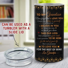 Personalized Lion Can Cooler to Grandson From Grandpa Papa Daddy