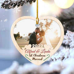 Personalized Married Couple Ornament First Christmas Together