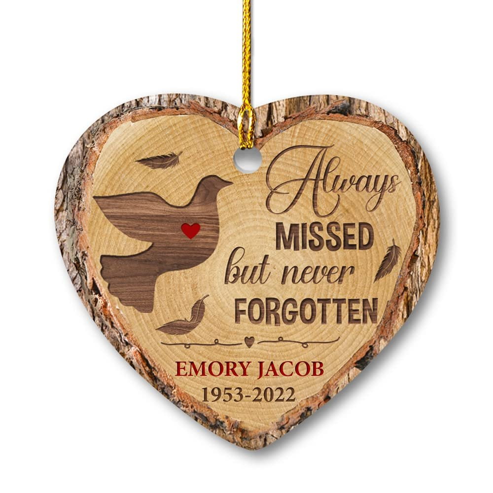 Personalized Memorial Ornament Always Missed