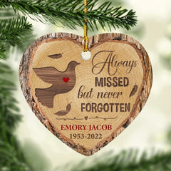 Personalized Memorial Ornament Always Missed