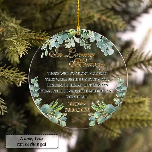 Personalized Memorial Ornament In Loving Memory Loved One