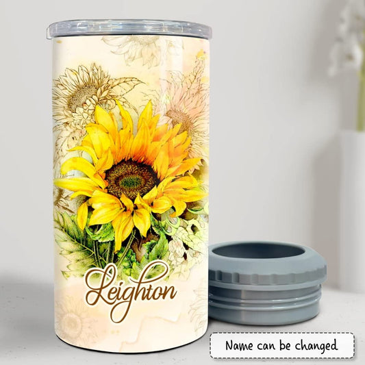Personalized Mom Can Cooler Home Is Where Mom Is Sunflower For Mama