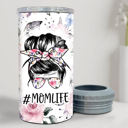 Personalized Mom Can Cooler Mom Life Floral Style Mother's Day Gifts