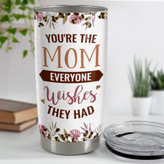 Personalized Mom Tumbler Rainbow Mom Everyone Wishes Family Gift