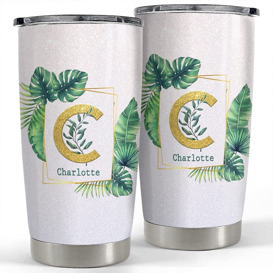 Personalized Monogram Tumbler And Letter For Mom Girlfriend Nana