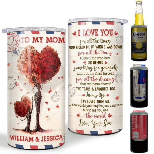 Personalized Mother Can Cooler Letter To My Mom From Son Best Gift