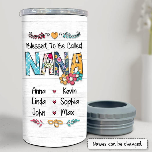 Personalized Nana Can Cooler Gift From GrAndkids For GrAndmother