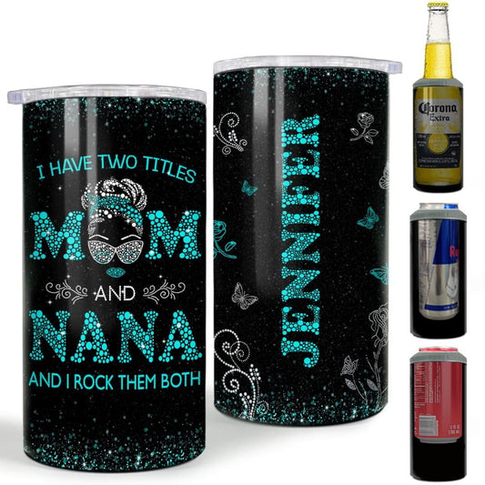 Personalized Nana Can Cooler Grandma Jewelry Style For Mama Mother