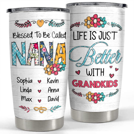 Personalized Nana Tumbler Gift From Grandkids For Grandmother Mimi