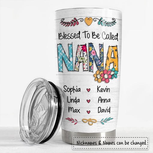 Personalized Nana Tumbler Gift From Grandkids For Grandmother Mimi