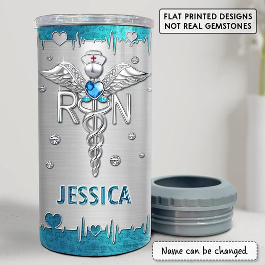 Personalized Nurse Can Cooler Jewelry Style Nutrition Fact For Nurse