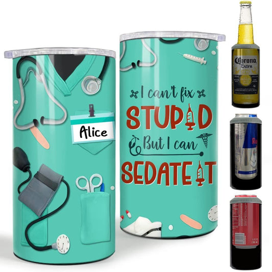 Personalized Nurse Can Cooler Nurses Scrub Best Gift For New Nurses