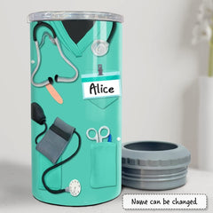 Personalized Nurse Can Cooler Nurses Scrub Best Gift For New Nurses