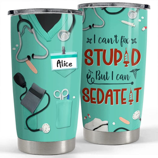 Personalized Nurse Tumbler Nurse Scrub UniForm For Nursing New Women