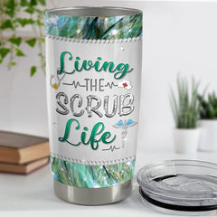 Personalized Nurse Tumbler Stethoscope Jewelry Drawing For Nurse