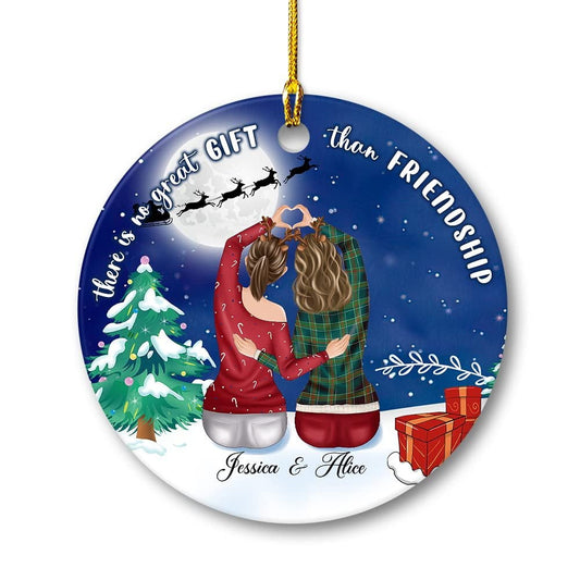 Personalized Ornament Best Friend No Great Than Friendship