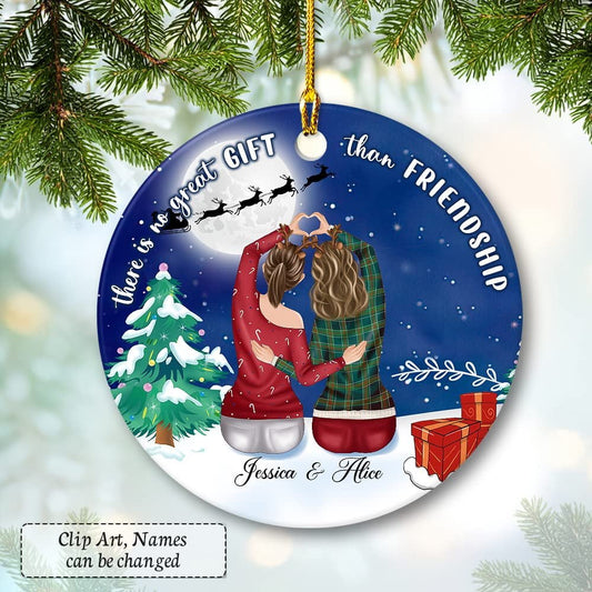 Personalized Ornament Best Friend No Great Than Friendship