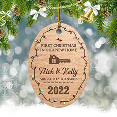Personalized Ornament Couple New Home Ornament First Christmas