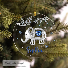 Personalized Ornament Elephant Jewelry Drawing Style