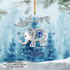 Personalized Ornament Elephant Jewelry Drawing Style