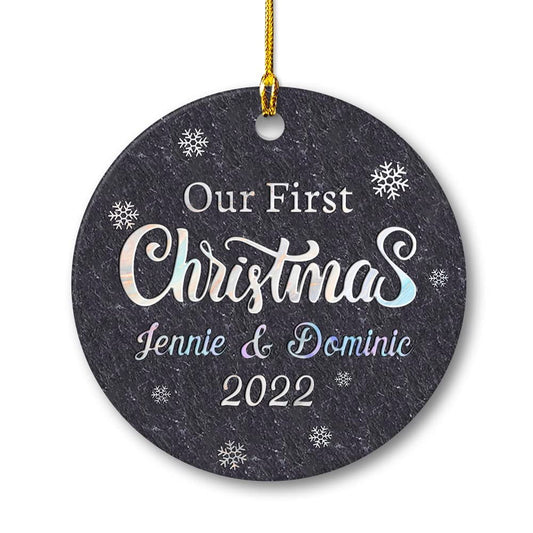 Personalized Ornament First Xmas Together Married Couple