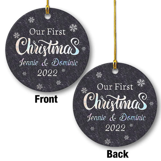 Personalized Ornament First Xmas Together Married Couple