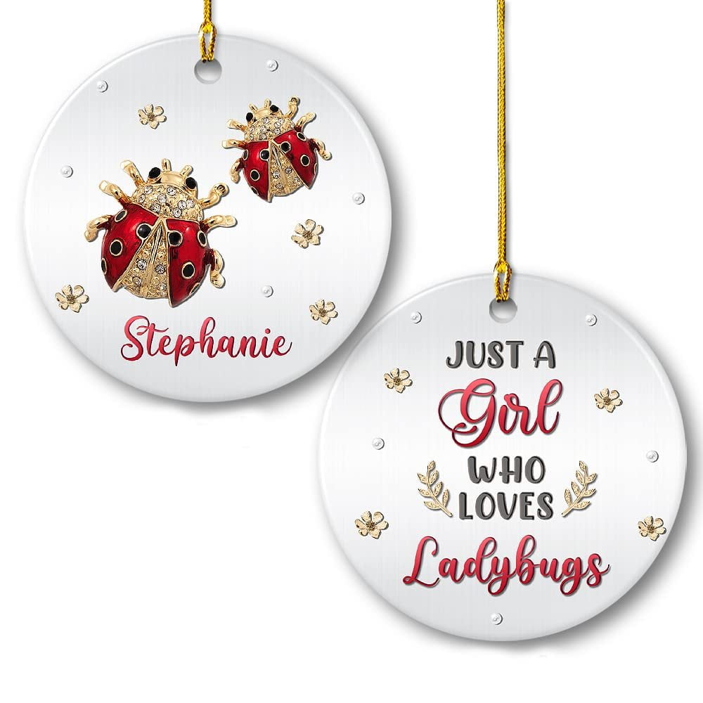 Personalized Ornament Ladybug Ornament Jewelry Style