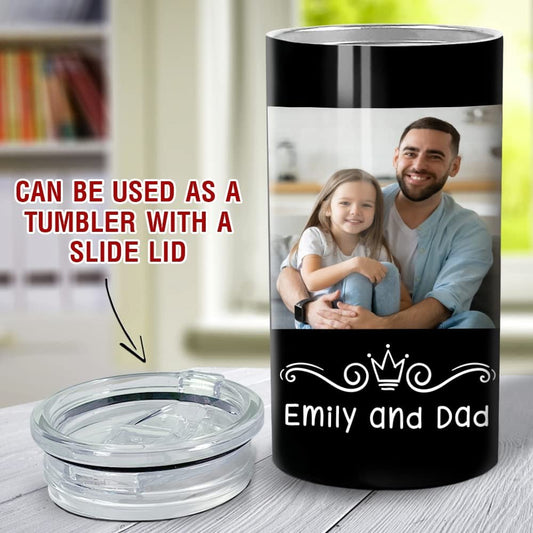 Personalized Photo Can Cooler For Dad Custom Photo For Father