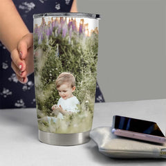Personalized Photo Tumbler Gift Idea For Dad Mom Mother Father Family