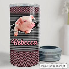 Personalized Pig Can Cooler Funny Best Gift For Animal Lover
