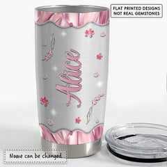 Personalized Pig Tumbler Pink Jewelry Style Cute Gift For Animal Lover