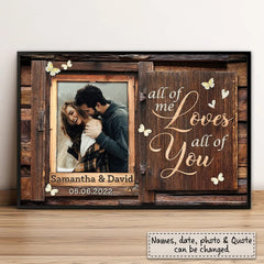 Personalized Poster For Couple Customize Photo