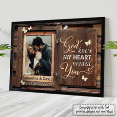 Personalized Poster For Couple Customize Photo