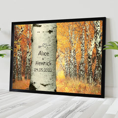 Personalized Poster For Couple Love Grows Wall Art