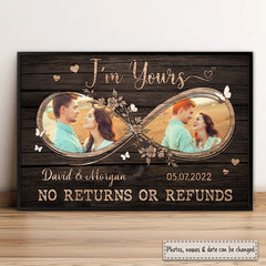 Personalized Poster For Couple No Returns Or Refunds